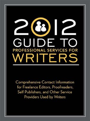 cover image of 2012 Guide to Professional Services for Writers